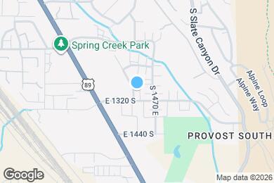 Map image of the property - 1295 S 1410 E
