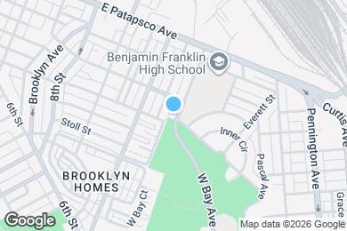 Map image of the property - 3826 W Bay Ave
