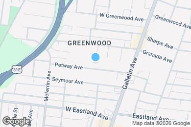 Map image of the property - 1025 Petway Ave