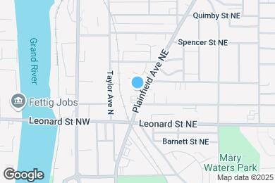 Map image of the property - 1247 Plainfield Ave NE
