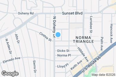 Map image of the property - 906 N Doheny Dr