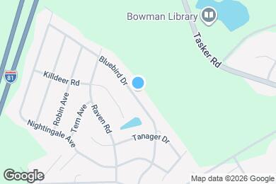 Map image of the property - 218 Bluebird Dr