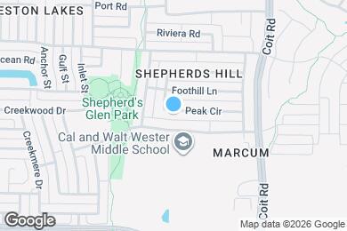 Map image of the property - 12225 Peak Cir
