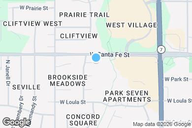 Map image of the property - 146 N Saxony Dr