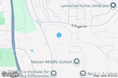 Map image of the property - 1425 S Puget Dr