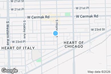 Map image of the property - 2314 S Hoyne Ave