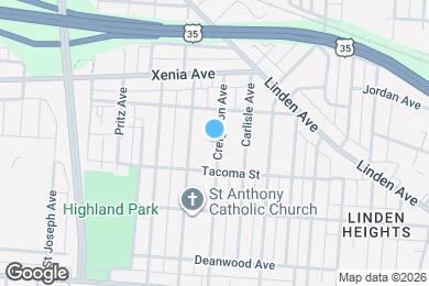 Map image of the property - 637 Creighton Ave