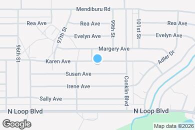 Map image of the property - 9848 Karen Ave