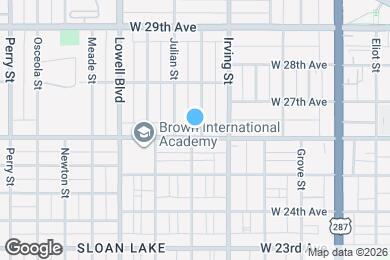 Map image of the property - Storybook Sloan Lake home with outdoor paradise