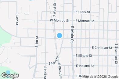 Map image of the property - 213 W Mulberry St