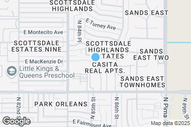 Map image of the property - 8568 E Indian School Rd