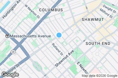 Map image of the property - 672 Tremont St