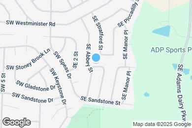 Map image of the property - 109 SE Rockwood St