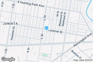 Map image of the property - 1318 E Luzerne St