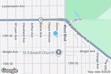 Map image of the property - 1300 Grove Ave