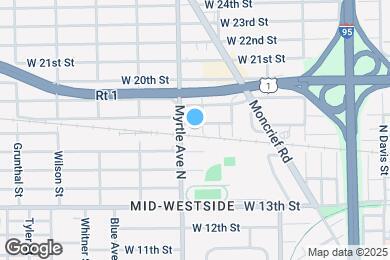 Map image of the property - 1264 W 18th St