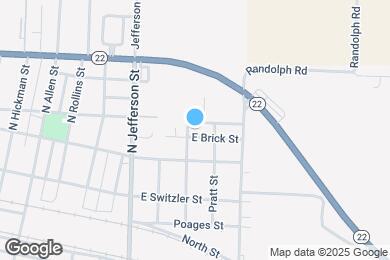 Map image of the property - 707 E Brick St