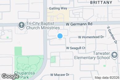 Map image of the property - 1883 W Homestead Dr