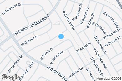 Map image of the property - 9531 N Travis Dr