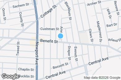 Map image of the property - 508 Benefit St