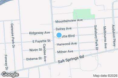 Map image of the property - 114 Fayette Blvd