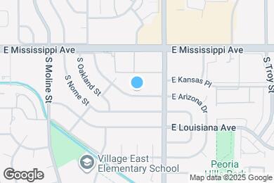 Map image of the property - 12043 E Arizona Dr