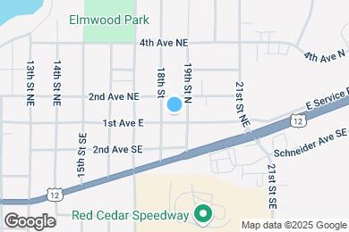 Map image of the property - 1803 1st Ave E