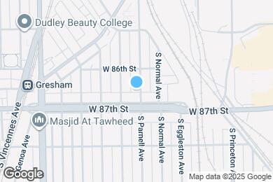 Map image of the property - 8632 S Parnell Ave