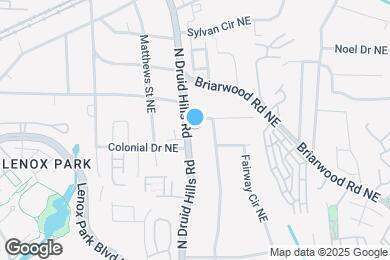 Map image of the property - 1410 N Druid Hills Rd