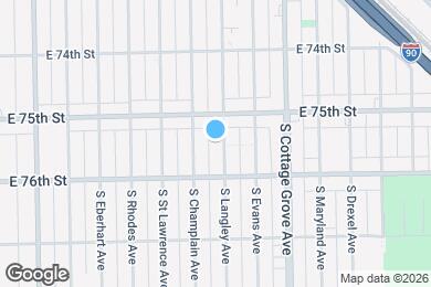 Map image of the property - 7522 S Langley Ave