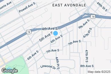 Map image of the property - 4440 6th Ave S