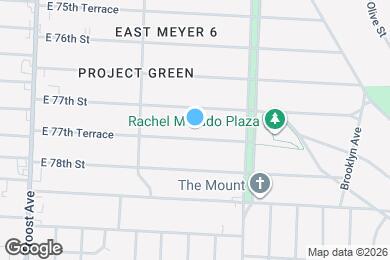 Map image of the property - 1600 E 77th Terrace