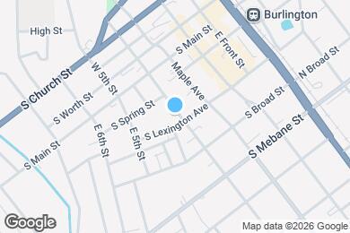 Map image of the property - 605 Burlington