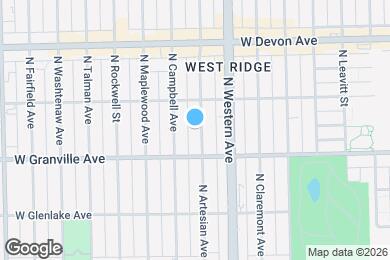 Map image of the property - 6228 N Artesian Ave