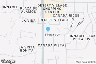 Map image of the property - 8880 E Paraiso Dr
