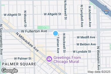 Map image of the property - 2630 W Medill Ave