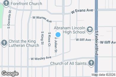 Map image of the property - 2300 S Julian St