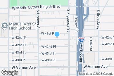 Map image of the property - 609 W 42nd St
