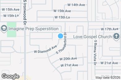 Map image of the property - 1153 W Diamond Ave