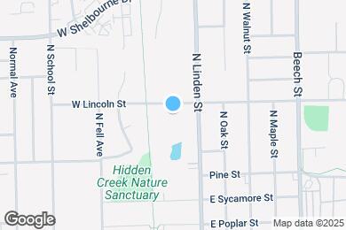 Map image of the property - 105 E Lincoln St