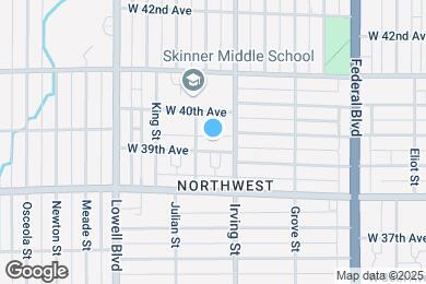 Map image of the property - 3339 W 39th Ave
