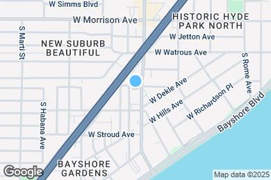 Map image of the property - 1301 S Howard Ave