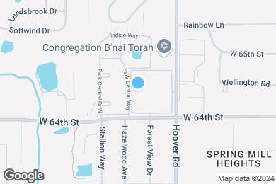 Map image of the property - Everly at Meridian Hills