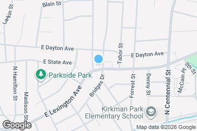 Map image of the property - 705 E Lexington Ave