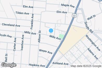 Map image of the property - 2044 Mills Ave