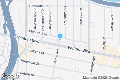 Map image of the property - 15050 Moorpark St