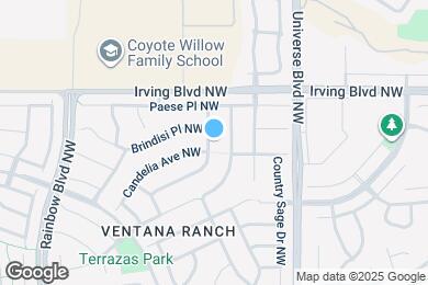 Map image of the property - 10408 Vendaval Ave NW