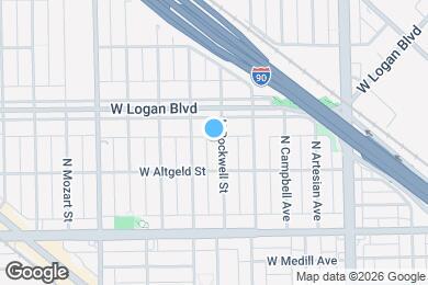 Map image of the property - 2526 N Rockwell St