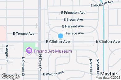 Map image of the property - 3323 E Clinton Ave