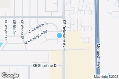 Map image of the property - 1101 SE Chaparal Dr